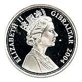 5 фунтов 2004, Гибралтар [Гибралтар] Proof