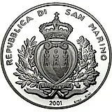 10000 лир 2001, Всемирный конгресс международной торговой палаты [Сан-Марино] Proof