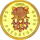 50 тенге 2009, хищник и олени [Казахстан] Proof