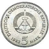 5 Marks 1983, Luther's House [Germany / GDR]