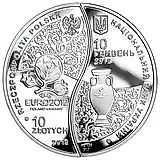 10 злотых 2012, чемпионат Европы [Польша] Proof