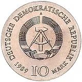 10 марок 1989, Иоганн Шадов [Германия / ГДР]