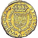 1 эскудо 1701-1726, Отметка монетного двора "S" - Севилья [Испания]