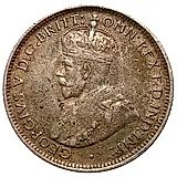 6 пенсов 1913, H, знак монетного двора: "H" - Хитон, Бирмингем [Британская Западная Африка]