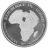 5000 франков 2017, Африканский лев (African Lion) [Чад]