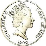 50 долларов 1990, Вымирающие виды - Американский журавль [Острова Кука]