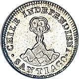 ½ реала 1833-1834 [Чили]