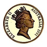 1 доллар 1991 [Австралия] Proof