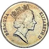 1 доллар 1986, 25 лет Всемирному фонду дикой природы [Бермудские Острова]