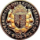 5 фунтов 1989, чеканка золотого соверена [Великобритания]