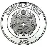 1 паанга 1992, парусный спорт [Тонга] Proof