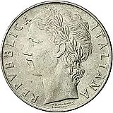 100 лир 1956 [Италия]