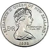 1 доллар 1978, 25 лет коронации Елизаветы II [Новая Зеландия]