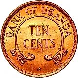 10 центов 1976 [Уганда]