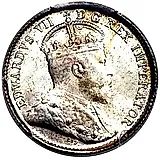 5 центов 1902, H, знак монетного двора: "H" - Бирмингем [Канада]