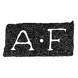 Master's Mark of Forstedt Abraham - Leningrad - initials "A-F"
