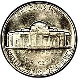 5 центов 1968, S, Томас Джефферсон [США]