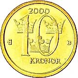 10 Kronor 2000, B, Regular Strike Sweden [Sweden]