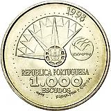 1000 эскудо 1998, океаны [Португалия]