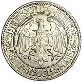 5 рейхсмарок 1931, A, знак монетного двора "A" — Берлин [Германия]