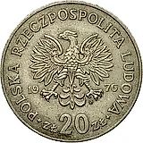 20 злотых 1976, MW, Новотко [Польша]