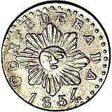 1/2 реала 1854 [Аргентина / Провинции Аргентины]