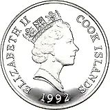 50 долларов 1992, Вымирающие виды - Бабочка вице-король [Острова Кука]