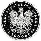 100000 злотых 1990, Пилсудский [Польша] Proof