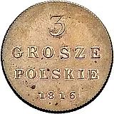 3 гроша 1816, IB