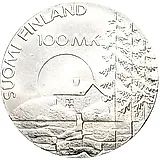 100 марок 1990, ветераны [Финляндия]
