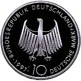 10 марок 1997, F, дизельный двигатель [Германия]