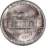 5 центов 1992, D, Томас Джефферсон [США]