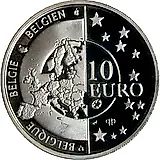 10 евро 2005, 60 лет мира [Бельгия] Proof