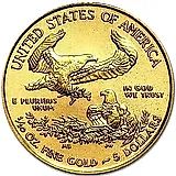 5 долларов 2016, американский орёл [США]