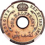 1/2 пенни 1927 [Британская Западная Африка]