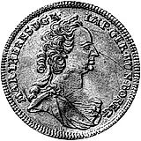 6 крейцеров 1747, Мария Терезия - Орел с гербом Штирии на груди [Австрия]