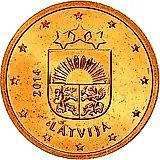2 евро цента 2014 [Латвия]