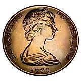 1 доллар 1970, гора [Новая Зеландия]