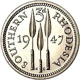 3 пенса 1947 [Зимбабве / Южная Родезия]