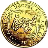 100 долларов 1987, золотой самородок [Австралия]