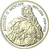 10 злотых 2005, Август II Сильный [Польша] Proof