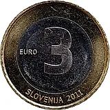 3 евро 2011, 20 лет независимости [Словения]