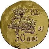 50 евро 2013, Франциск I [Франция] Proof