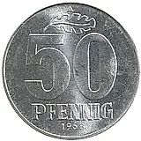 50 пфеннигов 1968, A [Германия / ГДР]