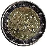 2 евро 2012, регулярный чекан Финляндии [Финляндия]