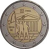 2 евро 2018, Красный май [Бельгия]