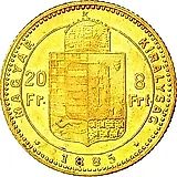 20 франков 8 форинтов 1885 [Венгрия]