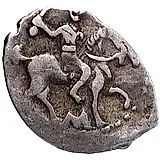 денга Ивана IV Васильевича Грозного 1533-1547, М [Москва]