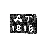 Hallmark of an Unknown Leningrad Assay Master - Initials "DT" - 1818