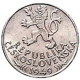 100 крон 1949, 700 лет Праву добычи серебра в Йиглаве [Чехословакия]